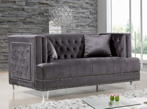 lucas velvet loveseat chair 8