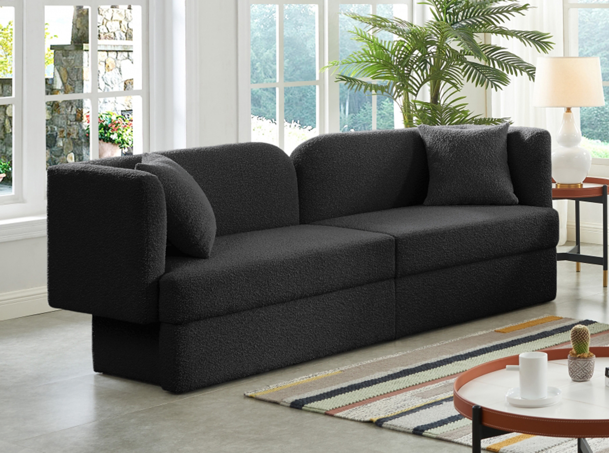 Marcel Boucle Fabric Sofa by Meridian - MIG Furniture