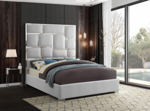 milan vegan leather bed 3