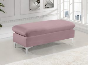 naomi velvet bench ottoman 2