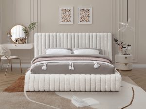 nash boucle fabric bed 5