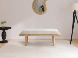 naya chenille fabric bench meridian 8