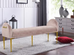 owen velvet bench meridian 3