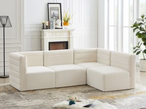 quincy velvet modular sectional comfort sofa 14