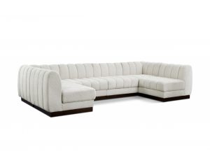 quinn chenille fabric sectional sofa 6