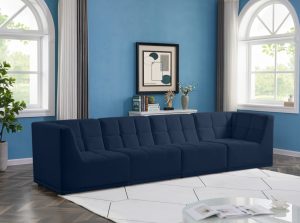relax velvet modular sectional sofa 6