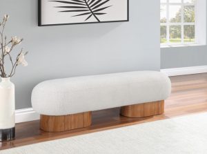 robertson boucle fabric bench meridian 4