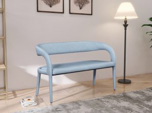 sylvester vegan leather bench meridian 2