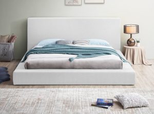 terra boucle fabric bed 4