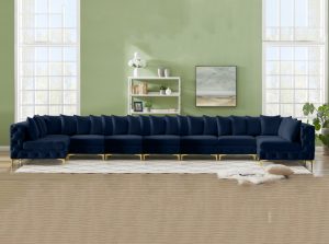 tremblay velvet sectional modular sofa 11