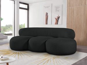 venti boucle fabric dining sofa 16