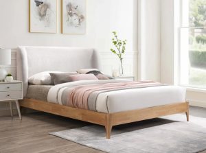 ventura boucle fabric bed 1