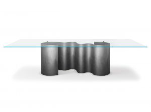 papel glass contemporary dining table cattelan italia 1