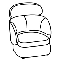 Armchair With Headrest
