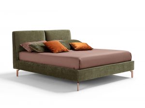 Iris upholstered bed by novaluna made in Italy