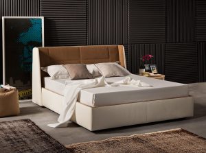 Maya upholstered bed by novaluna italy 06