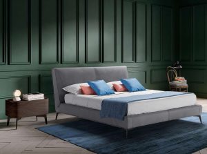 Monza contemporary bed by novaluna made in italy