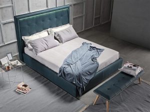Prince Upholstered bed by novaluna Italy 02