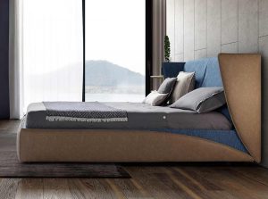 Relax modern upholstered bed by novaluna italy 05