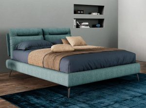 Tecum Soft modern bed by novaluna made in italy 01