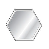 Hexagon Mirror W23.6 x H20.4