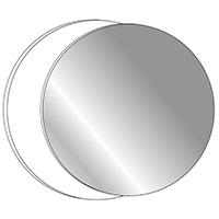 Big Mirror With White Panel