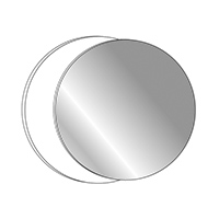 Small Mirror With White Panel
