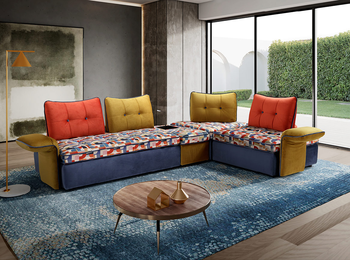 Alycia Sectional By Glamore