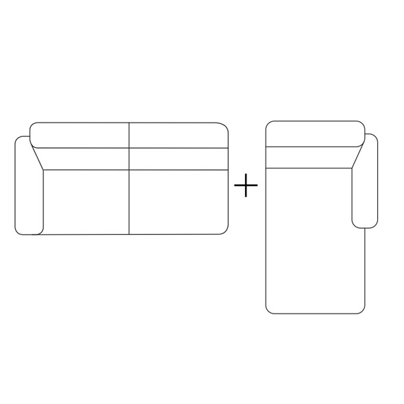 Sectional Sofa (112.4″ x 59″)