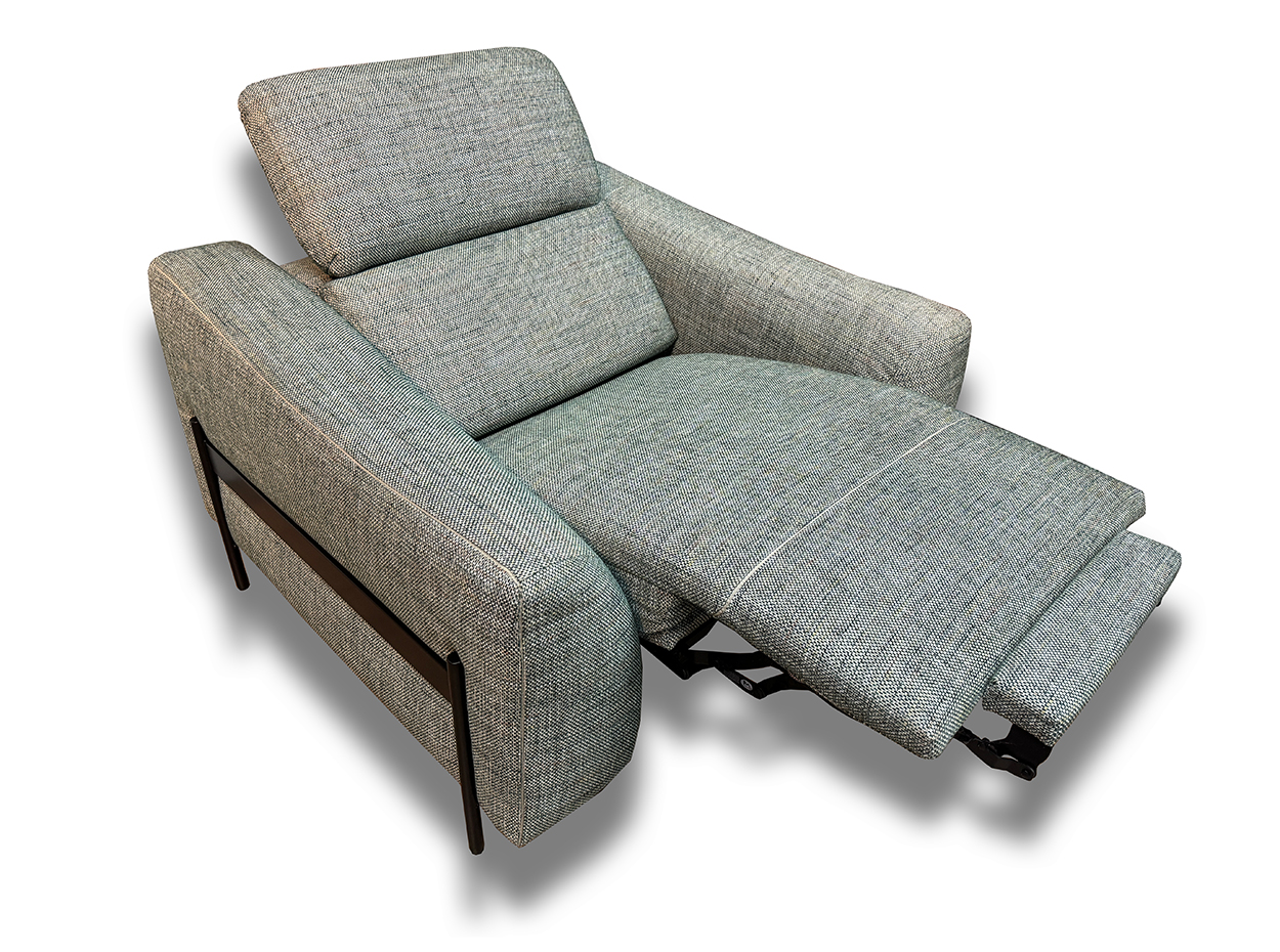 lunia european recliner armchair floor sample sale 1
