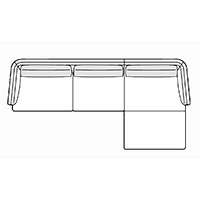 Sectional Sofa W125″ x 64″