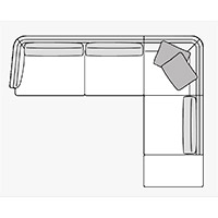 Sectional Sofa W125″ x 103″