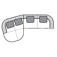 Sectional Sofa W147″ x 82″