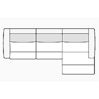 Sectional Sofa W123″ x 67″