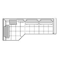 Sectional Sofa W142″ x 59″