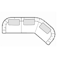 Sectional Sofa W137″ x 70″