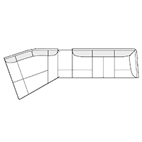 Sectional Sofa W164″ x 63″