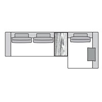 Sectional Sofa W161″ x 63″