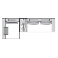 Sectional Sofa W161″ x 63″
