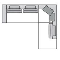 Sectional Sofa W126″ x 102″