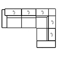 Sectional Sofa ( W114″ x 89″)