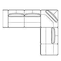 Sectional Sofa W125″ x 100″
