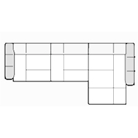 Sectional Sofa W133″ x 59″