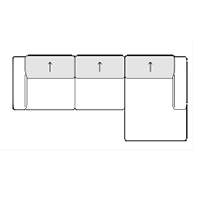Sectional Sofa W134″ x 67″