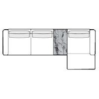 Sectional Sofa W147″ x 63″