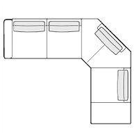 Sectional Sofa W131″ x 108″