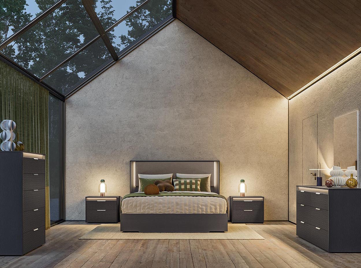 amy modern italian bedroom collection alf group 1