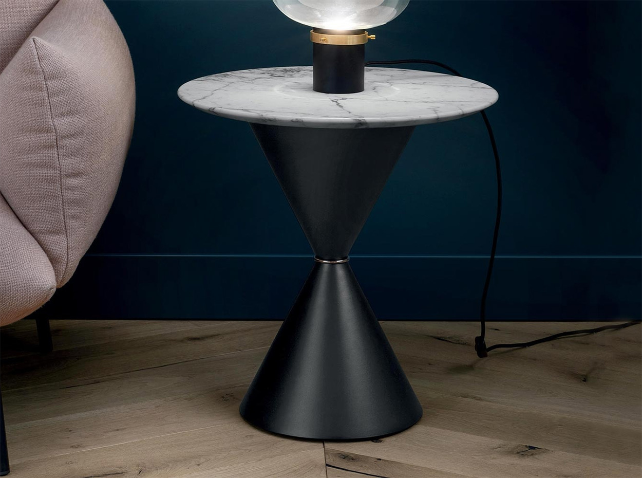 Clessidra Marble End Table by MIDJ