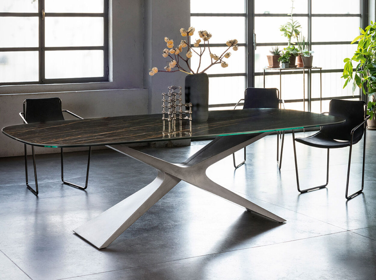 Nexus Ceramic Dining Table by MIDJ
