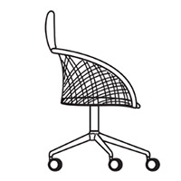 Office Chair w/Headboard